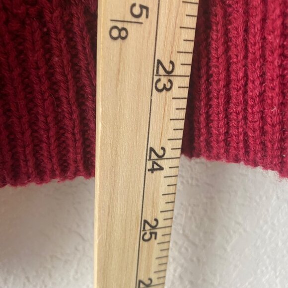 Ruff Hewn Chunky Cable Knit Sweater Womens L Ramie Cotton Crew Neck Cabin Core - Picture 11 of 13